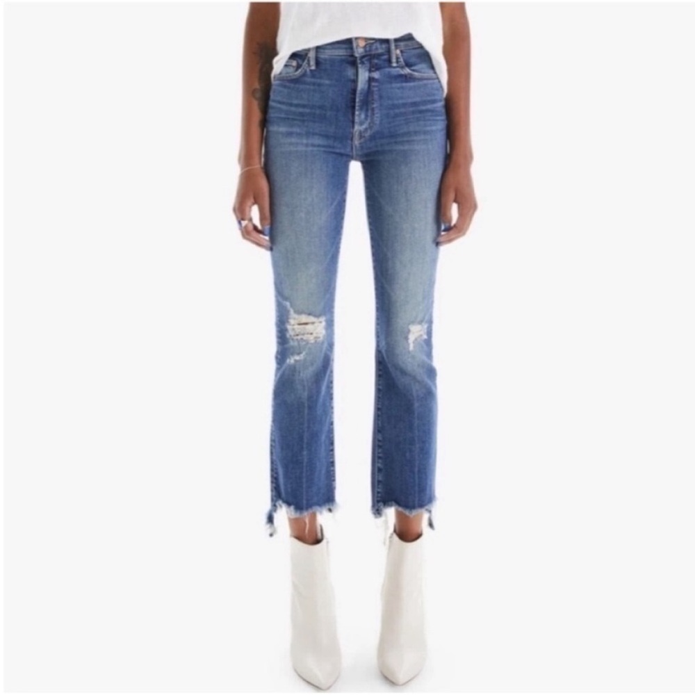 Mother The Insider Crop Step Chew jeans Dancing On Coals 25
